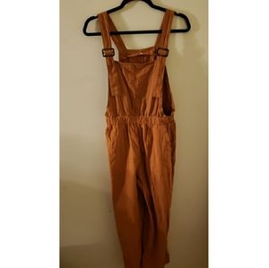 warm brown overalls